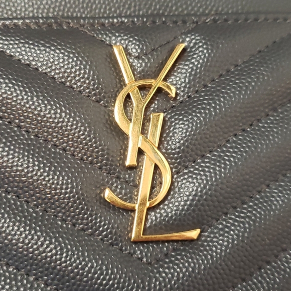Authentic grey YSL monogramme bill pouch - Picture 2 of 5